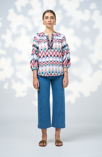 Nomad Blouse - White Multi