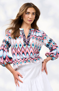 Nomad Blouse - White Multi