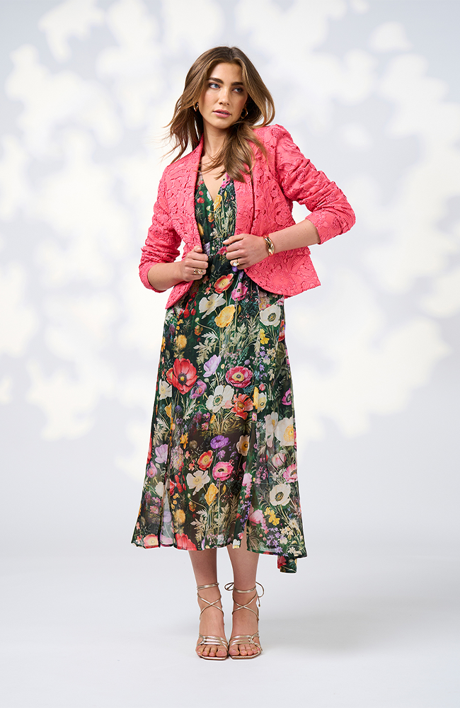 Looking Glass Midi Dress - Ivy Multi