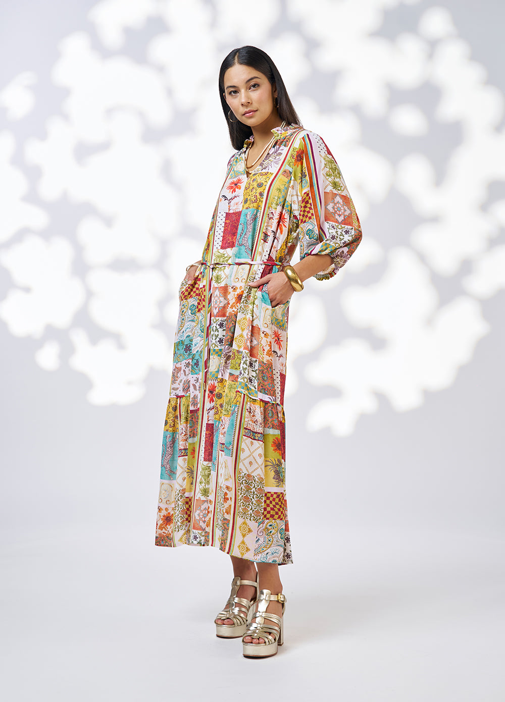 Vana Midi Dress - Multi