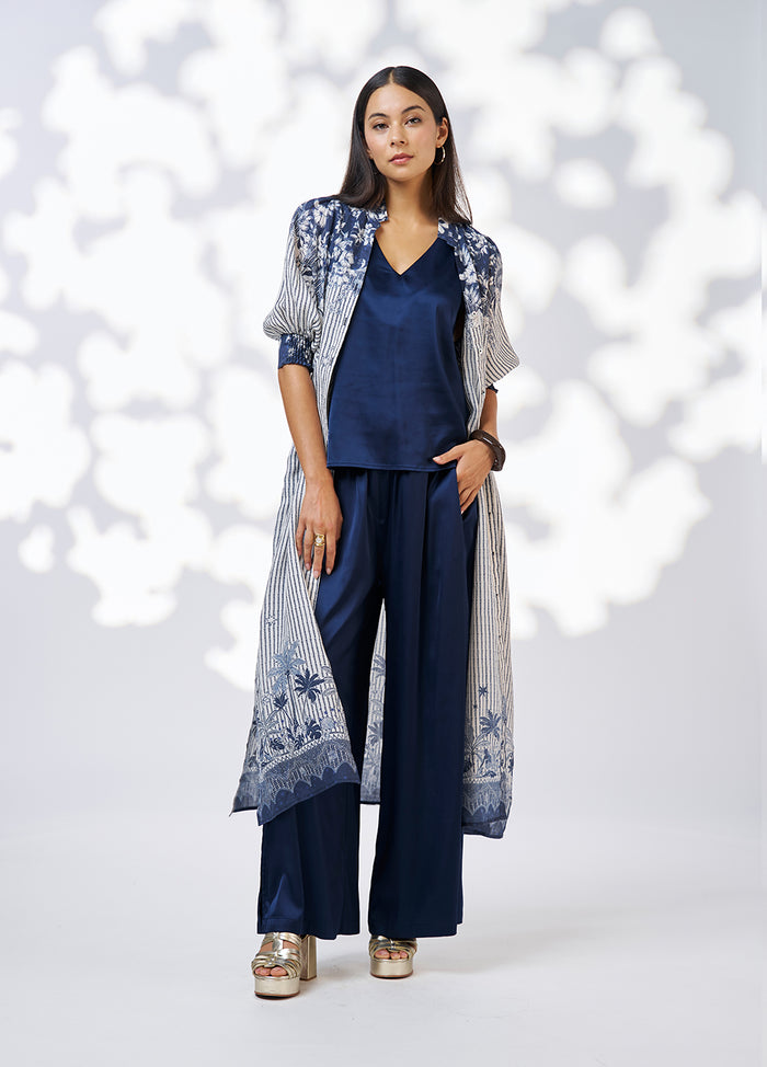 Xanthe Shirt Dress - Indigo Multi