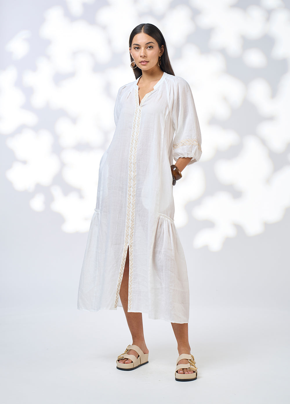 Maya Midi Dress - White