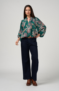 Versailles Blouse - Evergreen