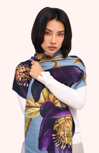 Lux Print Scarf - Hellebore