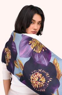 Lux Print Scarf - Hellebore