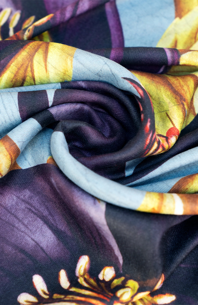 Lux Print Scarf - Hellebore