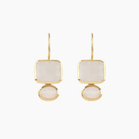 Lyric Earrings - Rainbow Moonstone