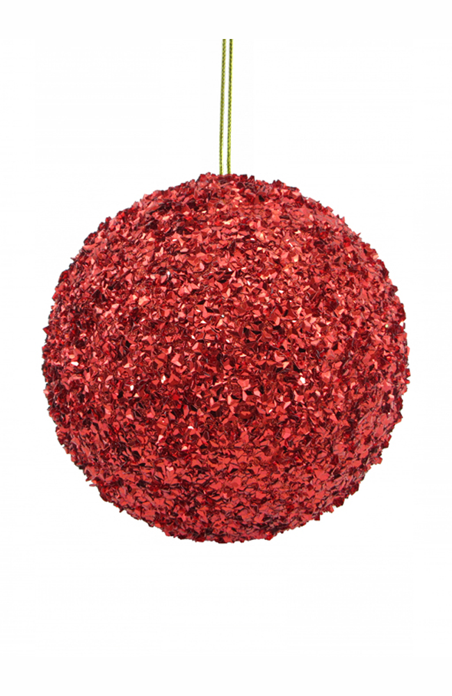Beaded Sequin Ball LGE - Red