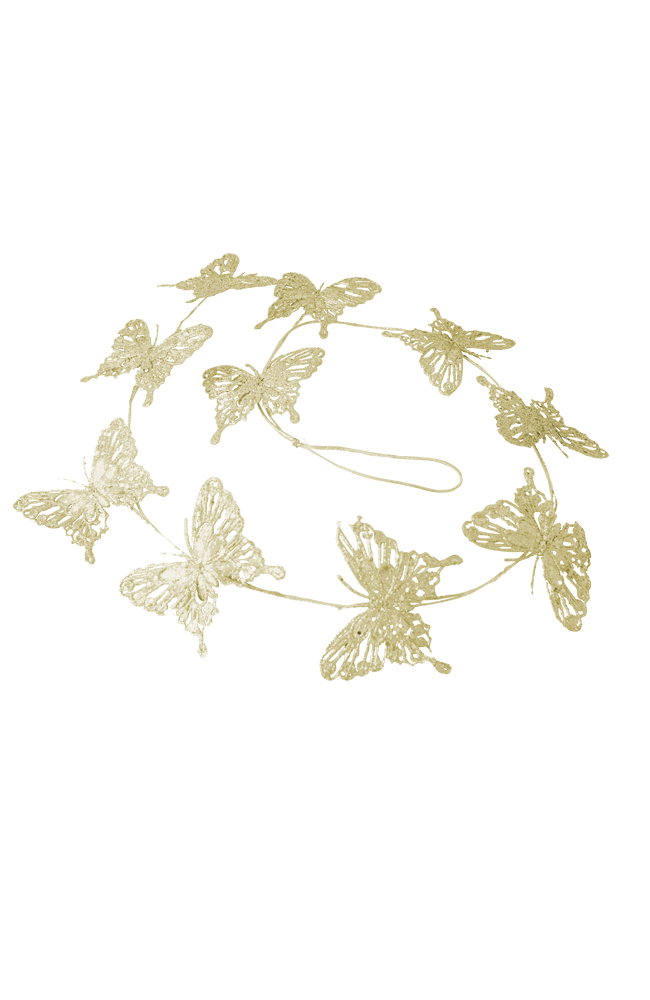 Butterfly Garland - Champagne