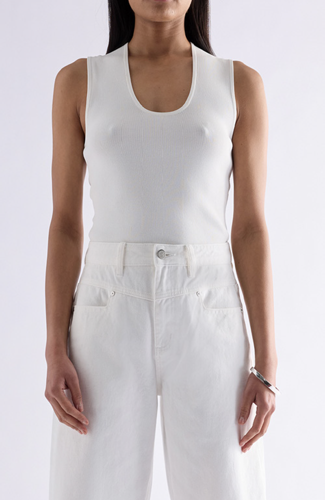 Hayes Knit Top - White