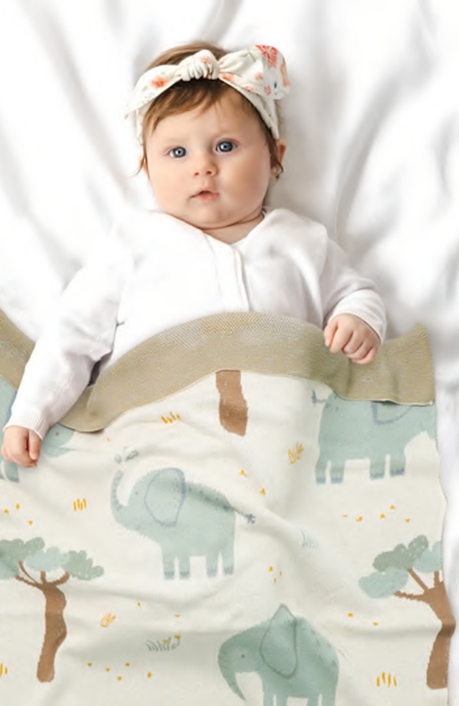Baby Blanket - Enni Elephants