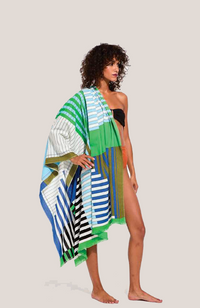 Fouta Riviera Beach Towel - Vert