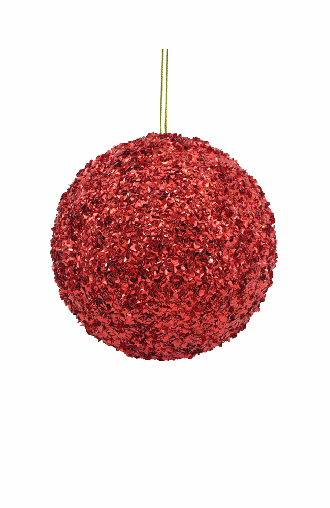 Beaded Sequin Ball MED - Red