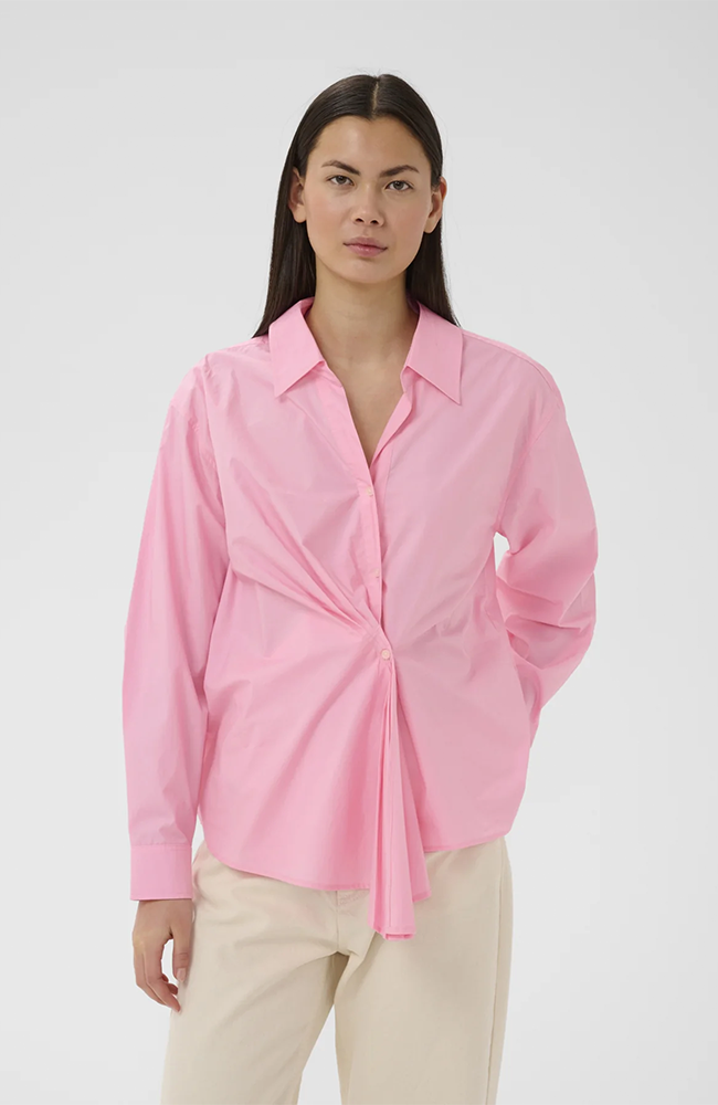 Lelo Dallas Pleated Shirt - Candy Pink