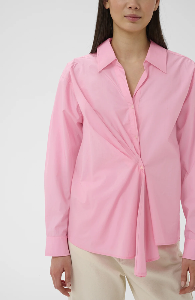 Lelo Dallas Pleated Shirt - Candy Pink