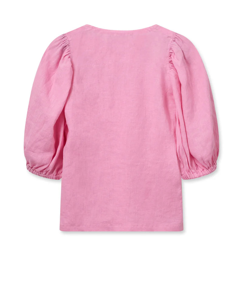 Taissa Linen Blouse - Begonia Pink