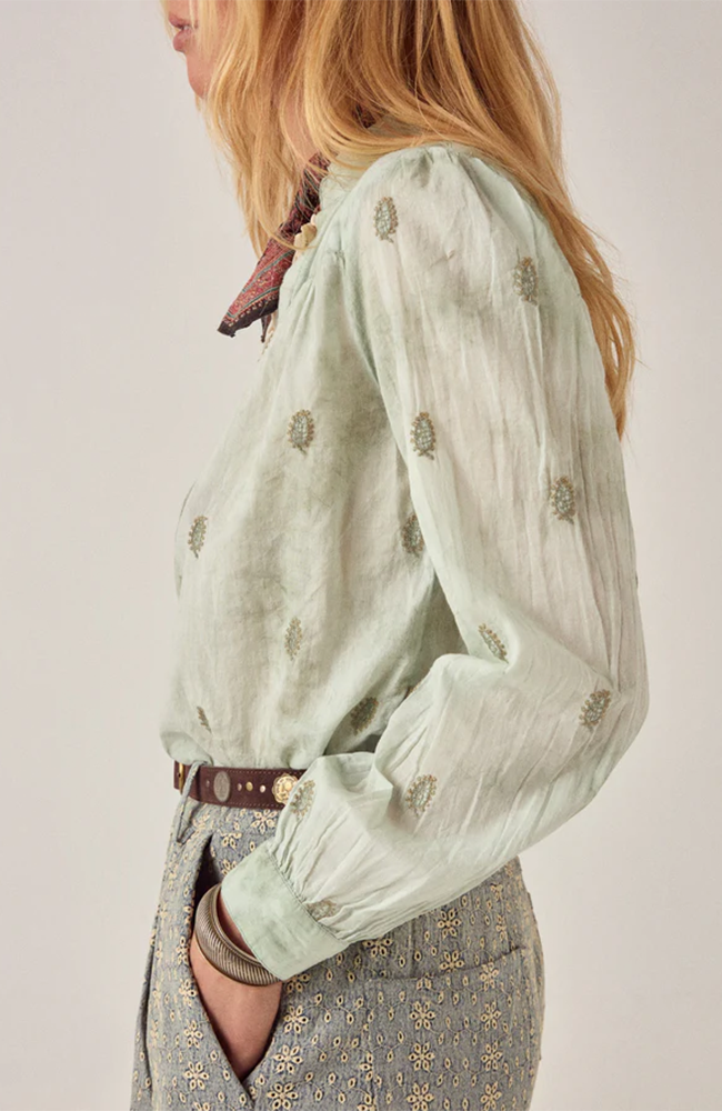 Rani Shirt Mineral Waves - Jade