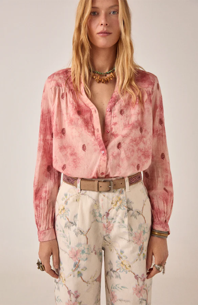 Mineral Waves Rani Shirt - Granate