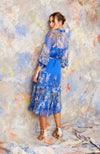 Mia Silk Dress - Spring Border