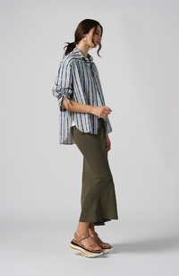 Echo Linen Skirt - Khaki