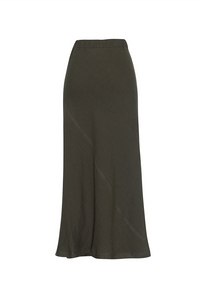 Echo Linen Skirt - Khaki
