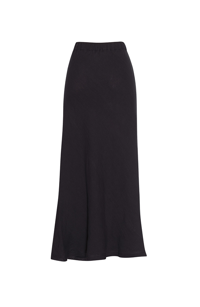 Echo Linen Skirt - Midnight