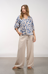 Take Flight Top - Denim Multi