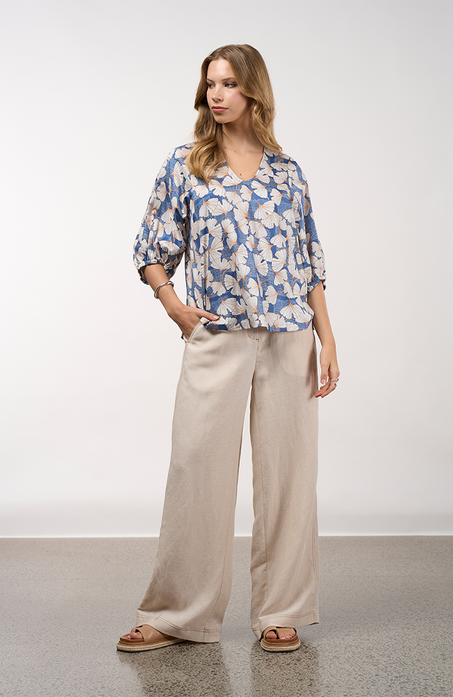 Take Flight Top - Denim Multi