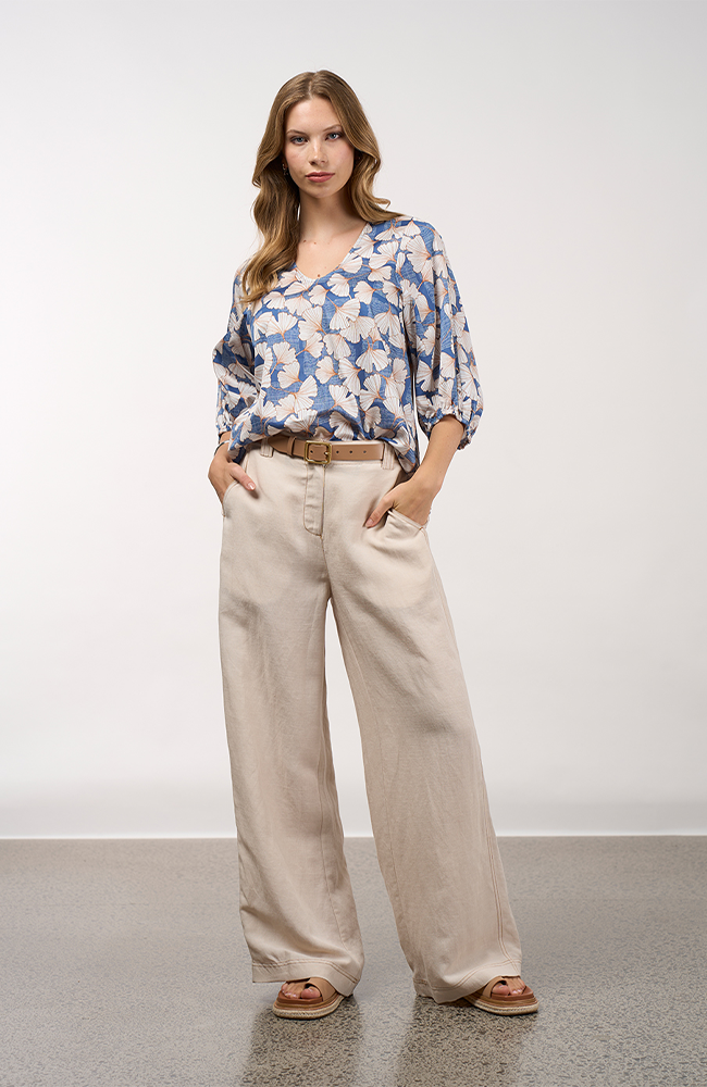 Take Flight Top - Denim Multi