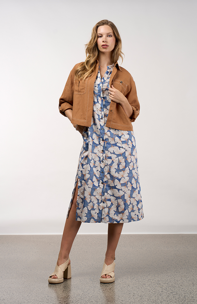 Take Flight Dress - Denim Multi