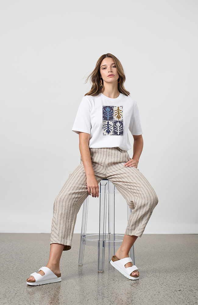 Outro Tee - White Quartet