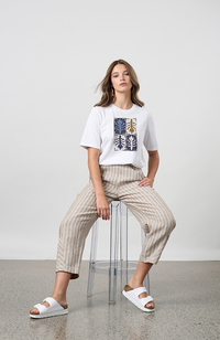 Outro Tee - White Quartet