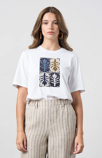 Outro Tee - White Quartet