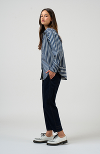 Direction Stripe Shirt - Navy