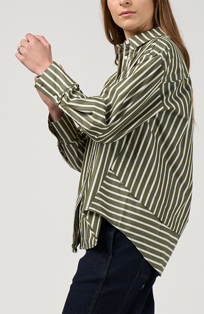 Direction Stripe Shirt - Sage