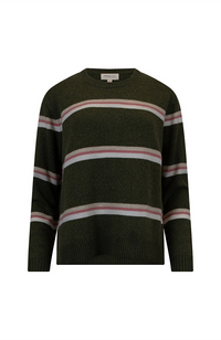 Compass Stripe Sweater - Grass
