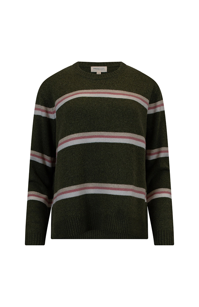Compass Stripe Sweater - Grass