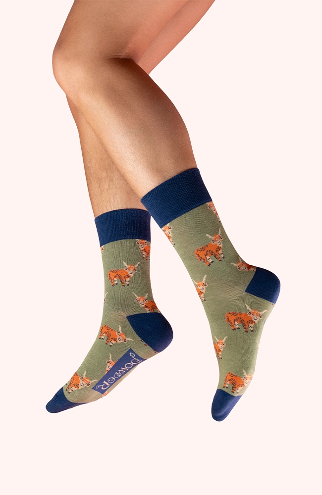 Ankle Socks - Highland Cow
