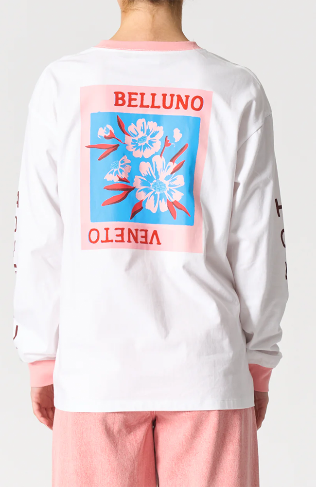 Malibu L/SlV Tee - Belluno Veneto/White