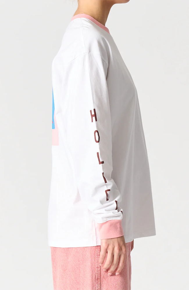 Malibu L/SlV Tee - Belluno Veneto/White