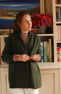 Zonia Yak Coatigan - Cold Green