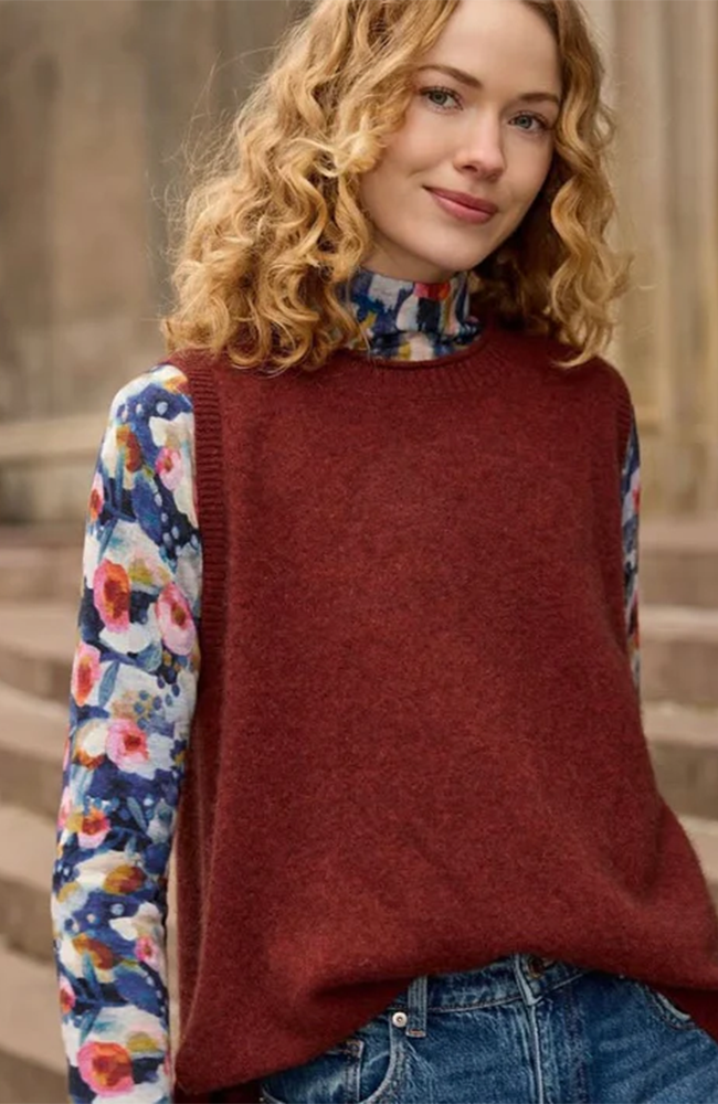 Merle Print Crew - Navy