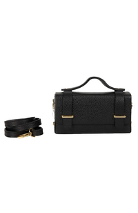 Margot Clutch Bag - Leather/Navy