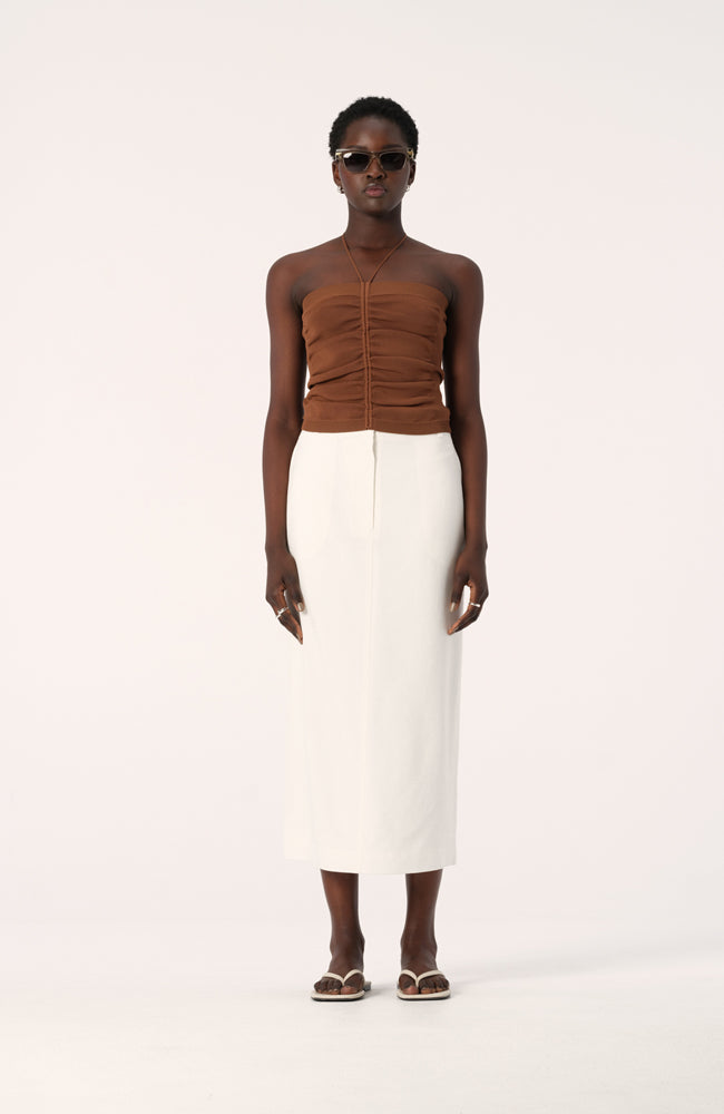 Mariolu Knit Top - Camel