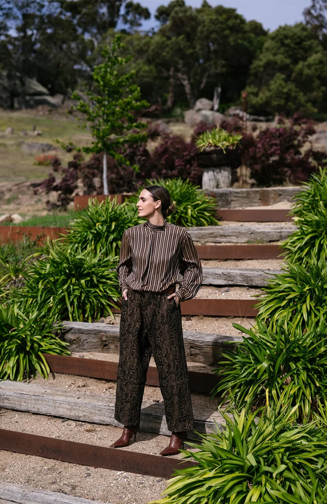 Trucker Pants -  Brown Snake