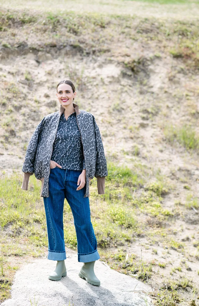 Boom Reversable Jacket - Snow Leop/Pistachio