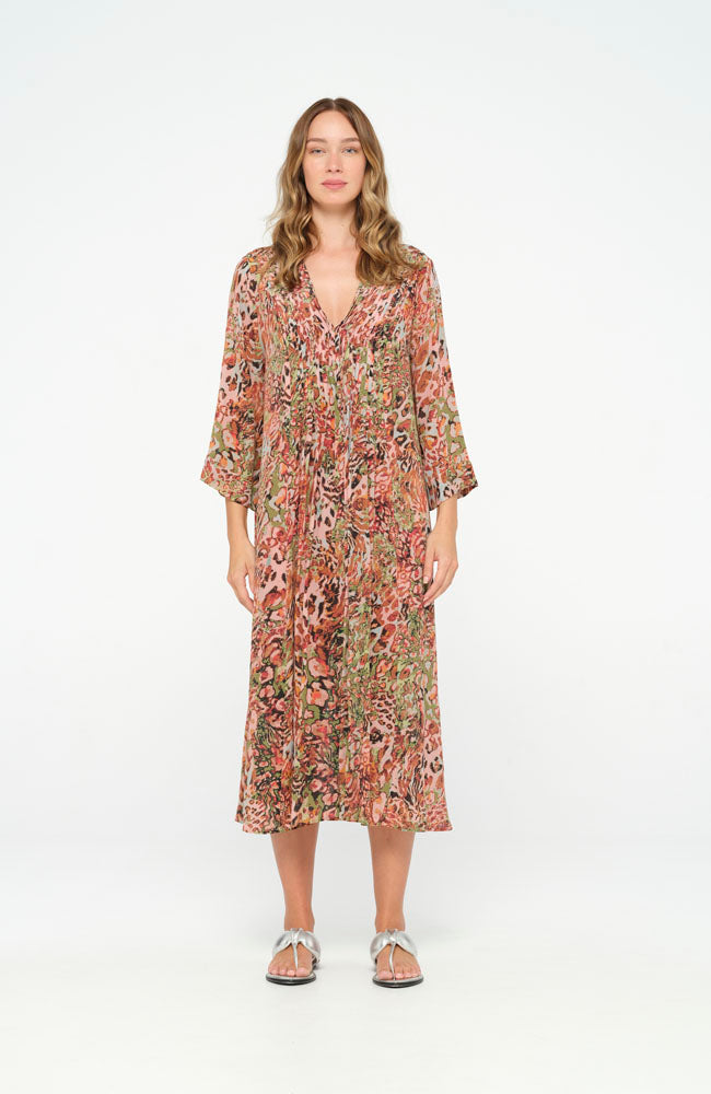 Mia Dress - Sugar Beach | Viscose - Multi