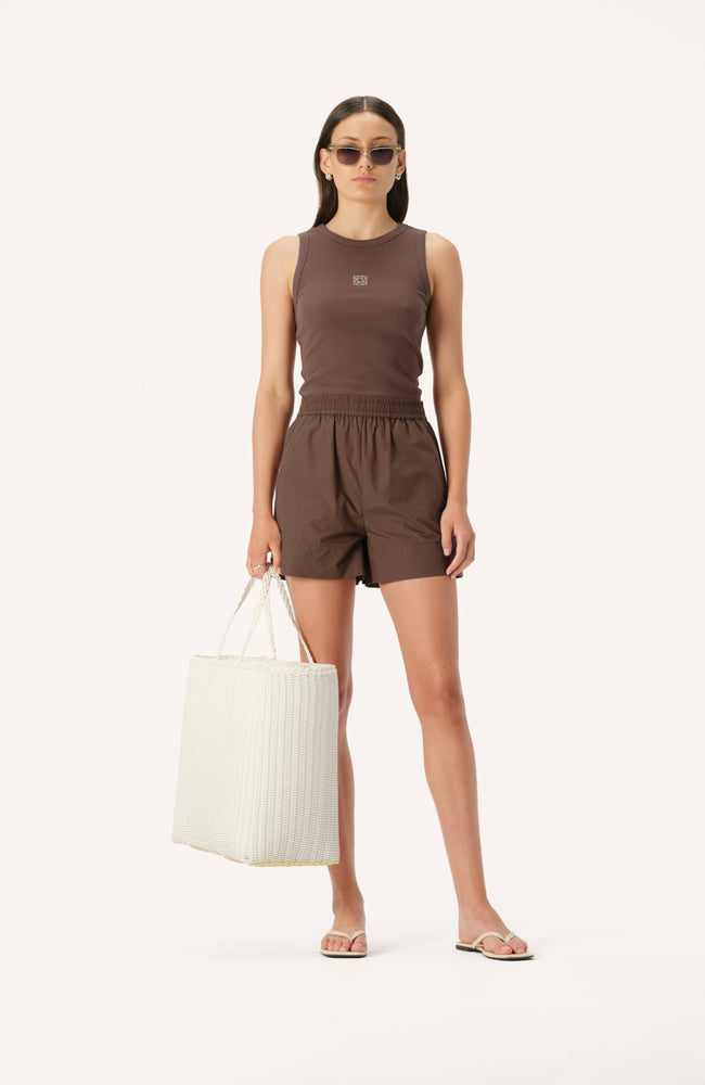 Monogram Nola Tank - Chocolate