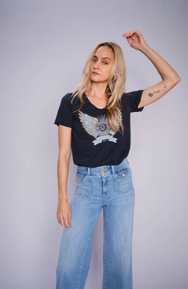Gethi Deco Tee - Salute Navy