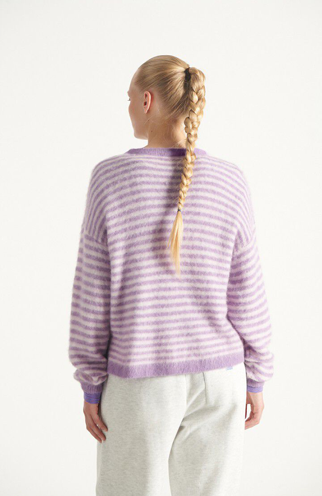 Nenybay Jumper - Violet Striped Rosebud